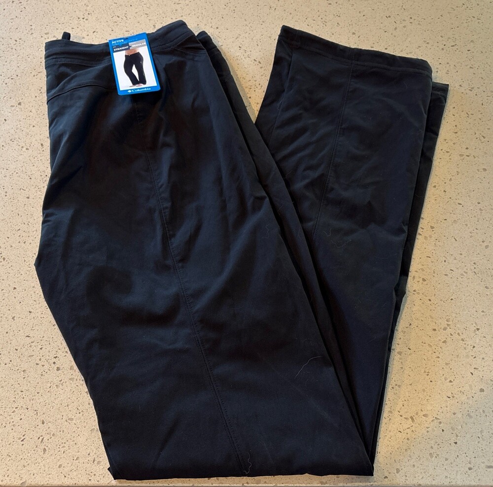 NWT Columbia Just Right Straight Leg Pants Women's 8 Reg Omni Shade Omni Shield